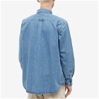 Adsum Men's Denim Premium Button Down Shirt in Medium Wash Denim