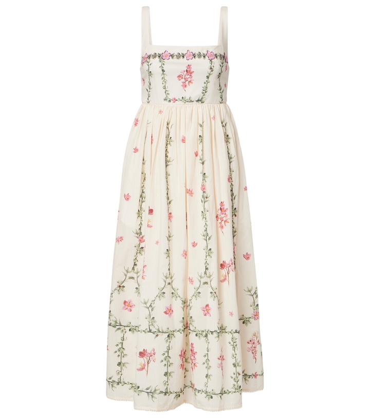 Photo: Agua by Agua Bendita Barbara floral cotton midi dress
