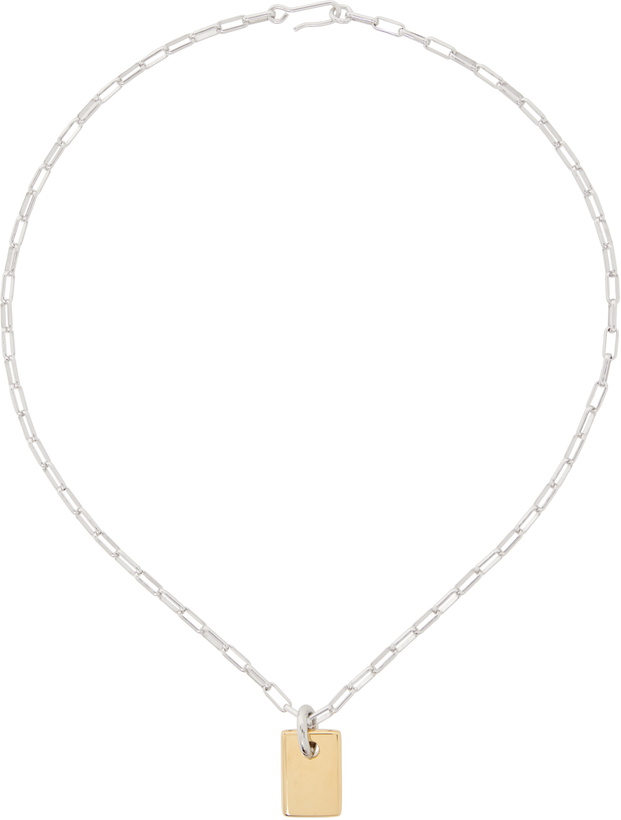 Photo: Laura Lombardi Silver & Gold Carta Pendant Necklace