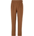 Rubinacci - Manny Pleated Linen Trousers - Neutrals