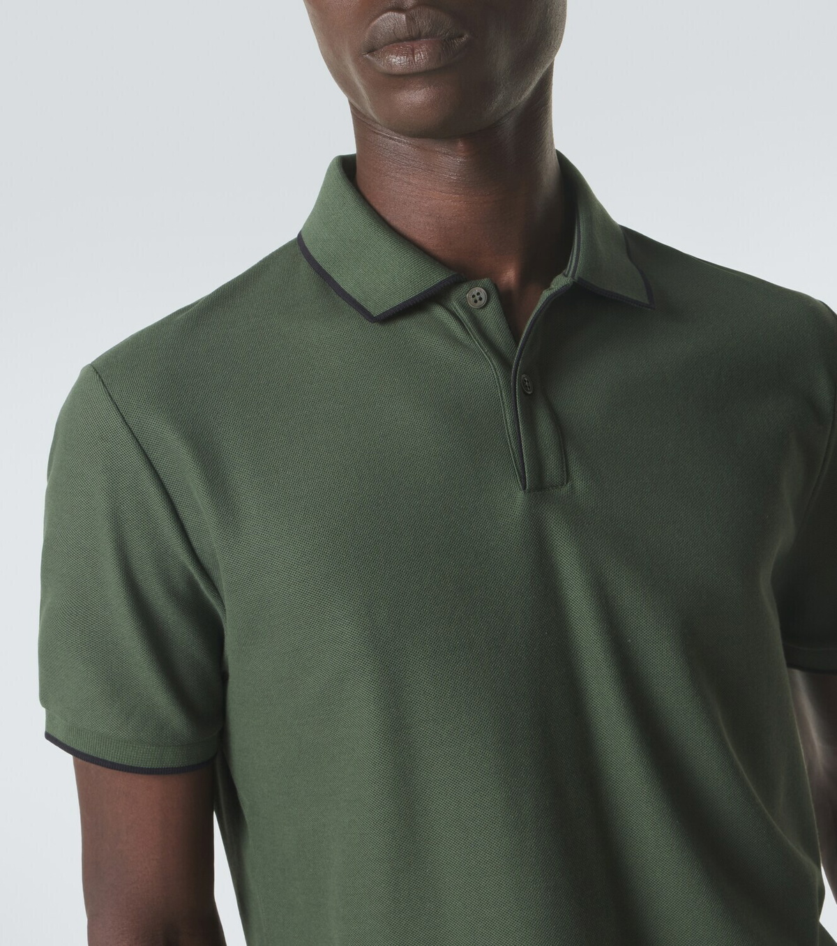 Loro Piana Brentwood cotton-blend piqué polo shirt