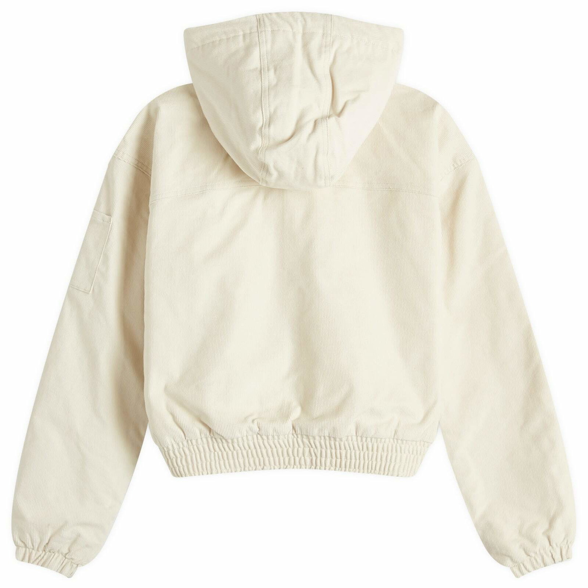 Dickies Women's Corduroy Hooded Jacket in Whitecap Gray
