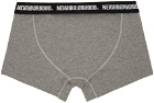 Neighborhood Two-Pack Black & Grey Classic Boxer Briefs