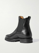 Majordome - M11 Cross-Grain Leather Chelsea Boots - Black