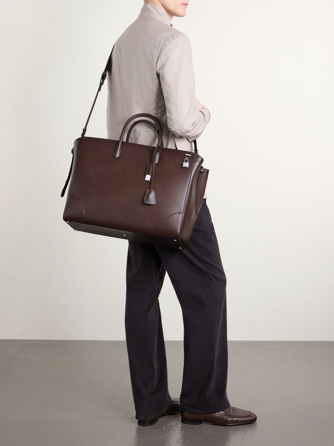 Dunhill - Century 45 Patina-Leather Weekend Bag