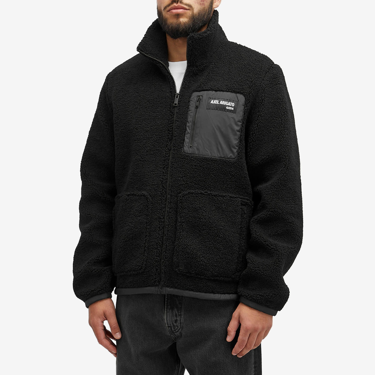 Axel Arigato Men's Billie Fleece Jacket in Black
