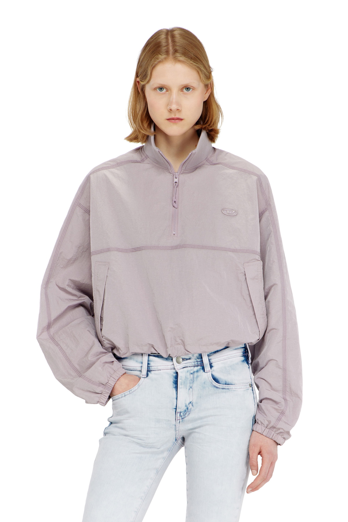 Diesel G Kamila Jacket Beige Bomber Jackets Diesel