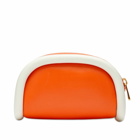 JW Anderson Women's Small Bumper-Pouch Purse in Orange/White