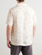 Onia - Vacation Camp-Collar Printed Crepe Shirt - White