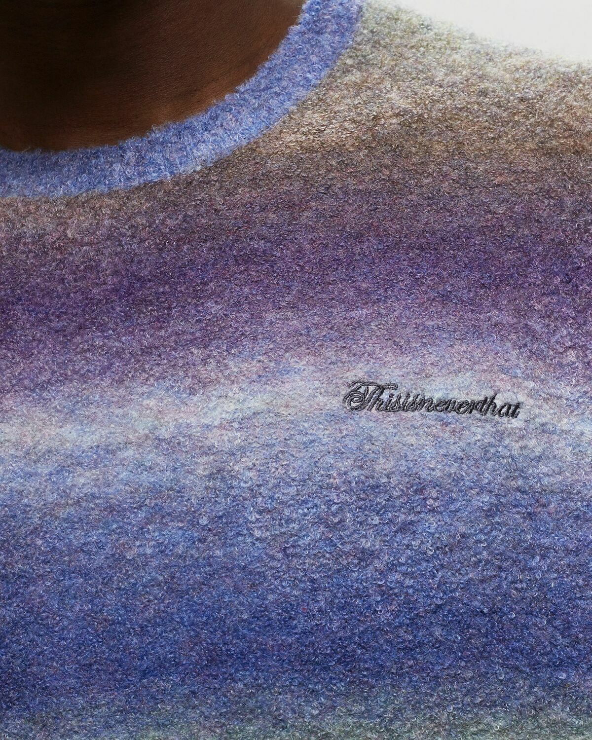 Thisisneverthat Ombre Knit Sweater Purple - Mens - Pullovers