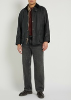 Barbour Ashby Waxed Cotton Jacket Navy