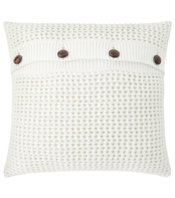 Photo: Brunello Cucinelli Cotton-blend cushion