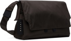 Marni Brown Cordura Cityscape Crossbody Bag
