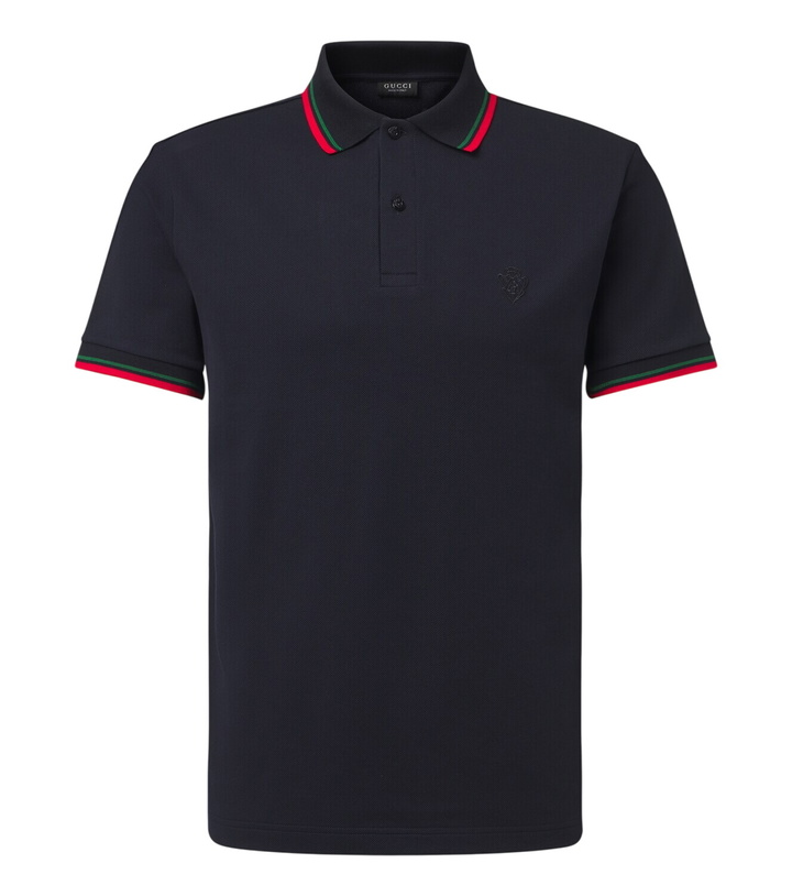 Photo: Gucci Cotton-blend piqué polo shirt
