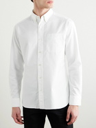 TOM FORD - Button-Down Collar Cotton Oxford Shirt - White