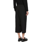 Yohji Yamamoto Black Wool Button Trousers