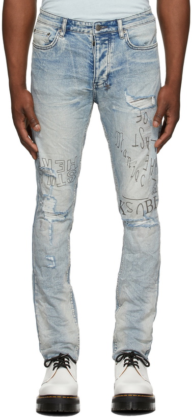 Photo: Ksubi SSENSE Exclusive Blue Maniac Punk Chitch Jeans