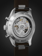 IWC Schaffhausen - Pilot's Automatic Chronograph 43mm Stainless Steel and Leather Watch, Ref. No. IW378005