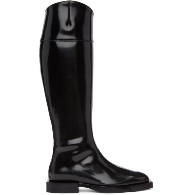 Photo: Alexander McQueen Black Leather Tall Boots