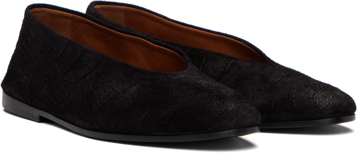 Marsèll Black Scivolo Ballerina Flats