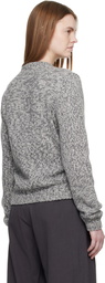 Magda Butrym Gray Classic Marled Cardigan