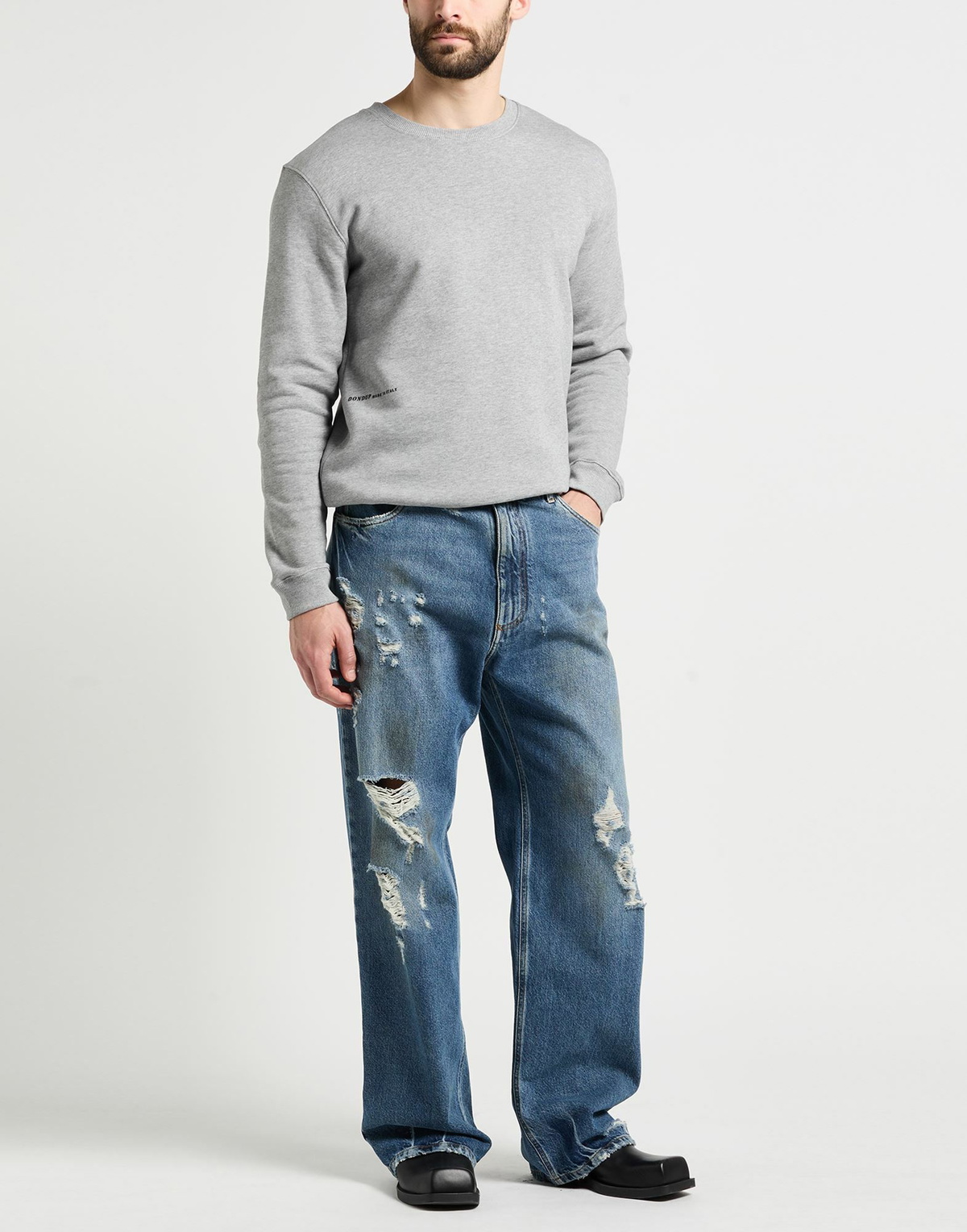 Dondup Mens Sweatshirt in Grey
