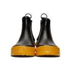 Stutterheim Black and Yellow Rainwalker Chelsea Boots