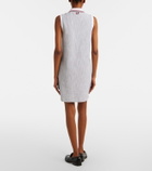 Thom Browne Cotton-blend tweed polo dress