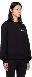 AMIRI Black Embroidered Sweatshirt