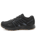 Salomon Men's X-Mission 4 Suede Sneakers in Black/Ebony/Gum