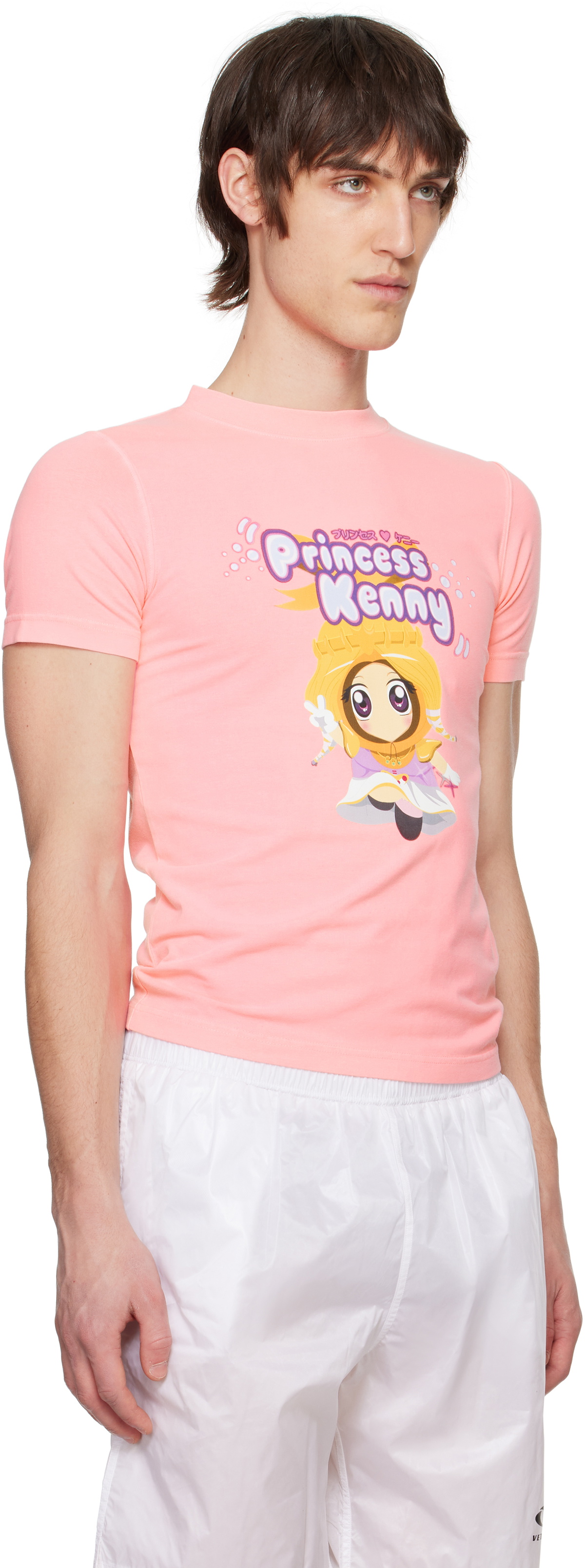 VETEMENTS Pink 'Princess Kenny' Fitted T-shirt