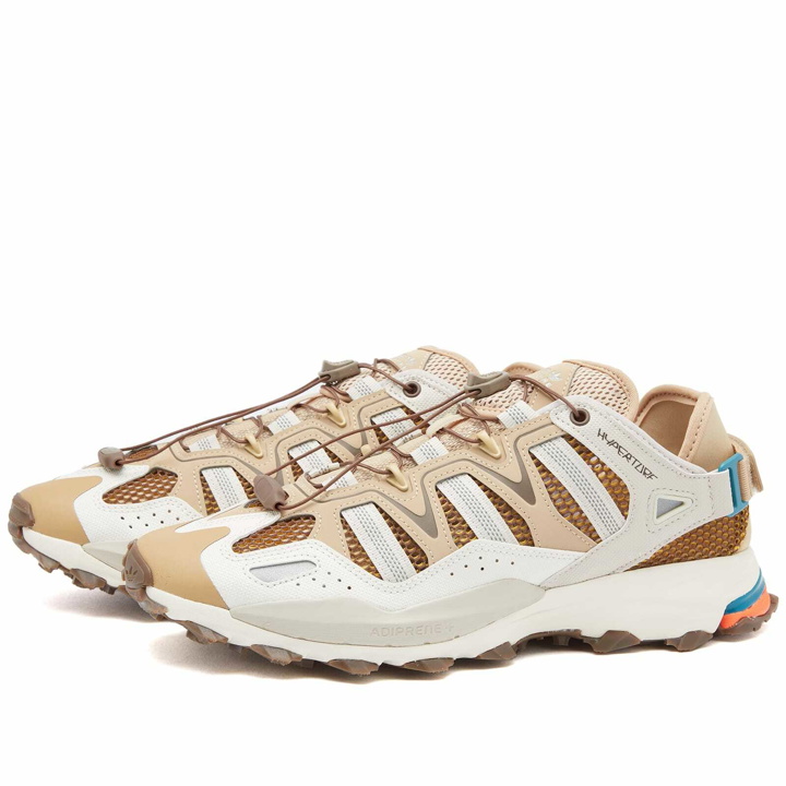 Photo: Adidas Men's Hyperturf Sneakers in Magic Beige/Off White