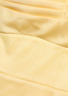 Rebecca Vallance Mandy Pleated Slubbed-poplin Maxi Dress Yellow