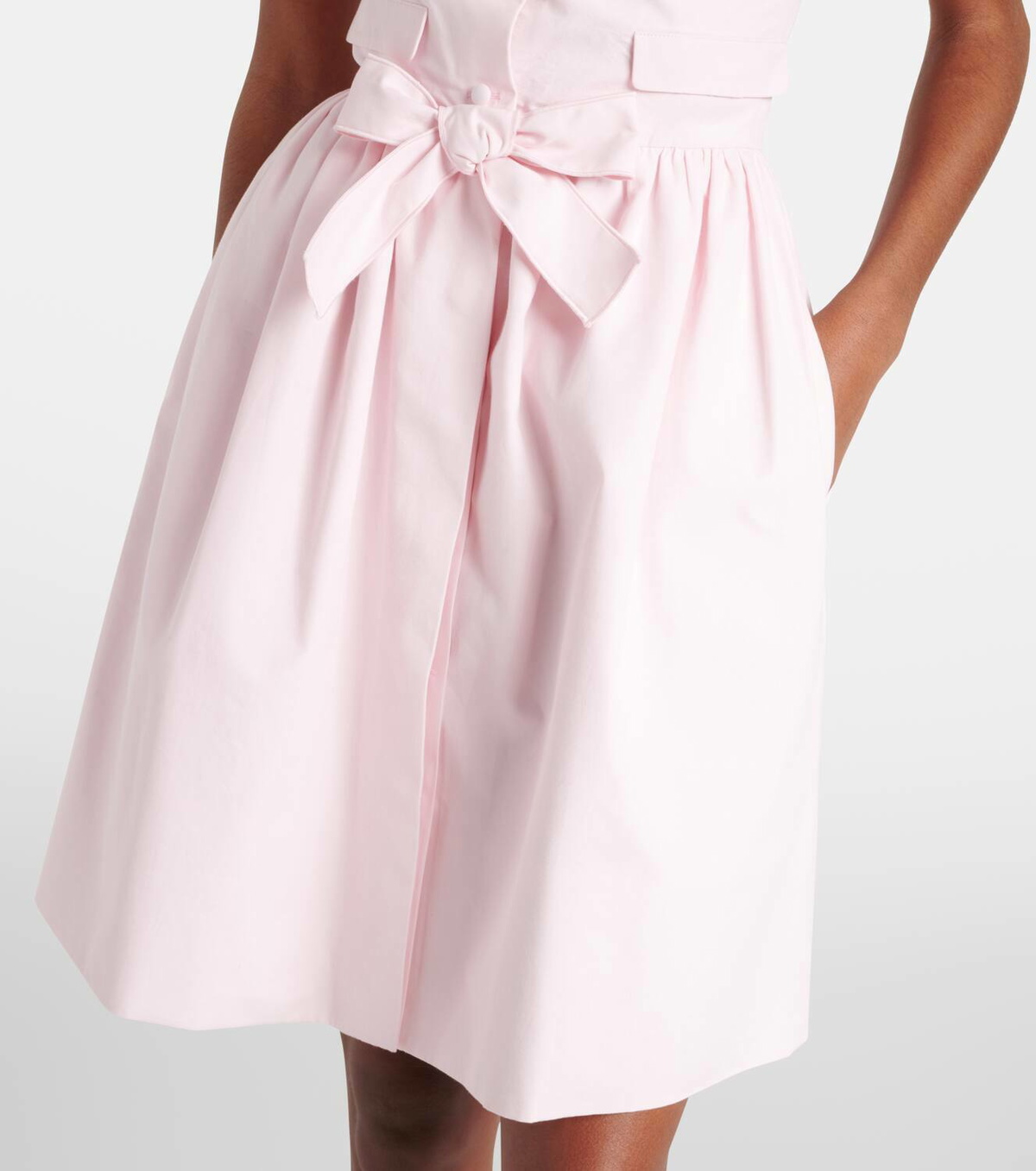 Giambattista Valli Floral-appliqué cotton minidress