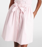 Giambattista Valli Floral-appliqué cotton minidress