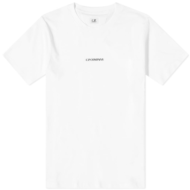 Photo: C.P. Company Men's Centre Logo T-Shirt in Gauze White