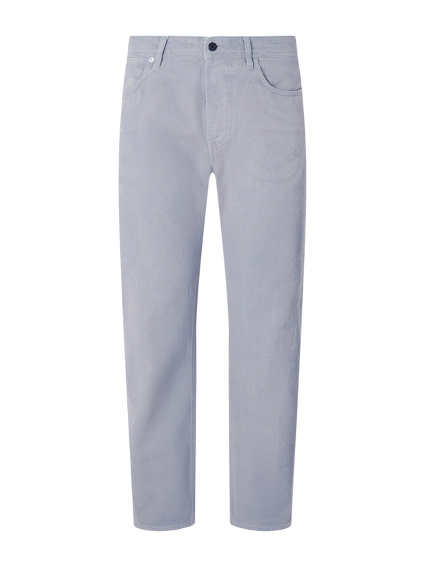 Photo: Stone Island - DENIM Straight-Leg Corroded Bull Denim-TC Jeans - Gray