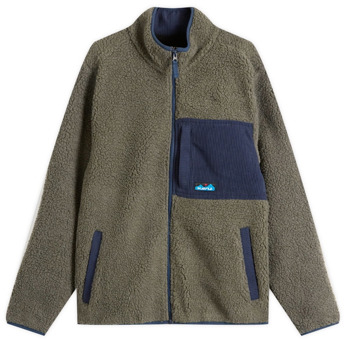 Photo: KAVU Men's Wayside Fleece Jacket in Ocean Storm