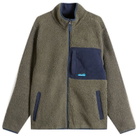 KAVU Men's Wayside Fleece Jacket in Ocean Storm