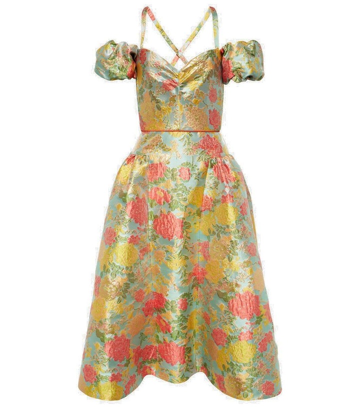 Photo: Markarian Jackie floral jacquard midi dress
