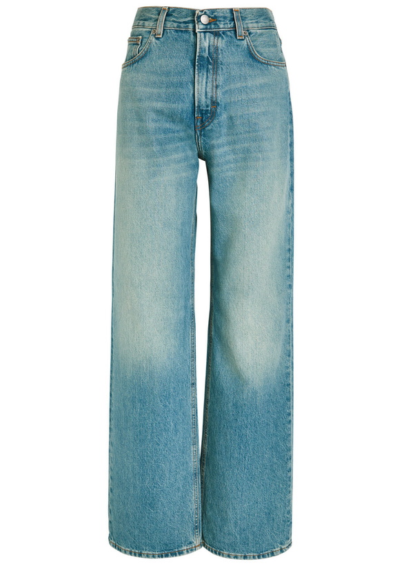 Photo: Haikure Korea Straight-leg Jeans Blue
