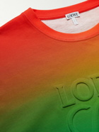 Loewe - Rainbow Anagram Logo-Debossed Cotton-Jersey T-Shirt - Multi