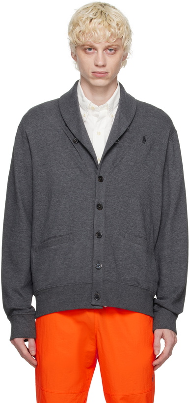 Photo: Polo Ralph Lauren Gray Luxury Cardigan