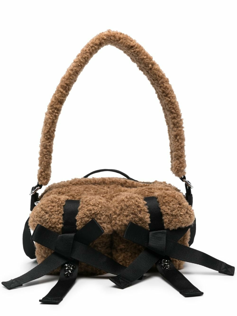 Simone Rocha Brown Classic Bow Cross Body Bag Simone Rocha