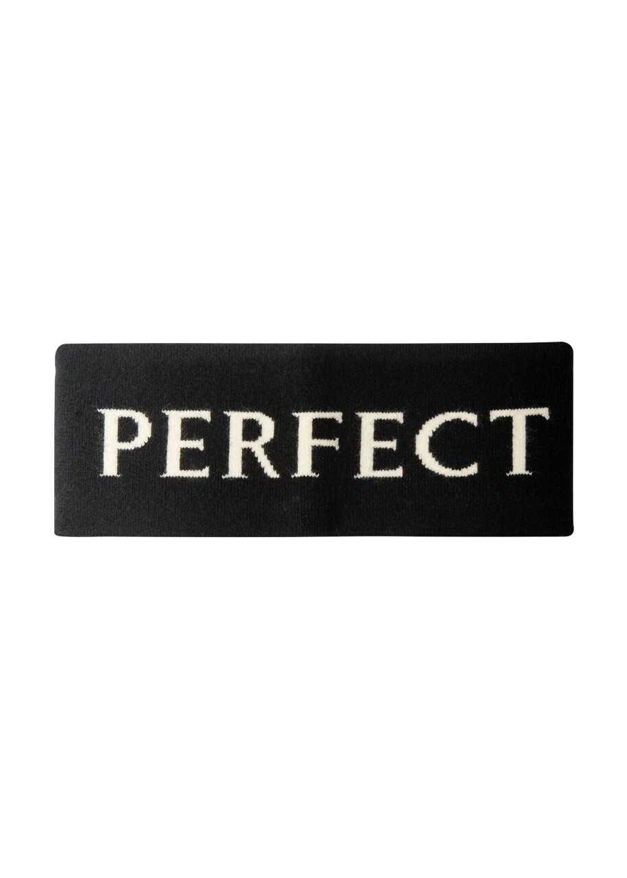 Perfect Moment Logo- Intarsia Wool-blend Headband - Black - One Size