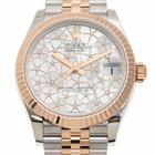 Rolex Datejust 31 Silver Floral Motif Diamond Dial Ladies Jubilee Watch M278271-0032