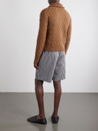 Wales Bonner - Wool Half-Zip Sweater - Brown