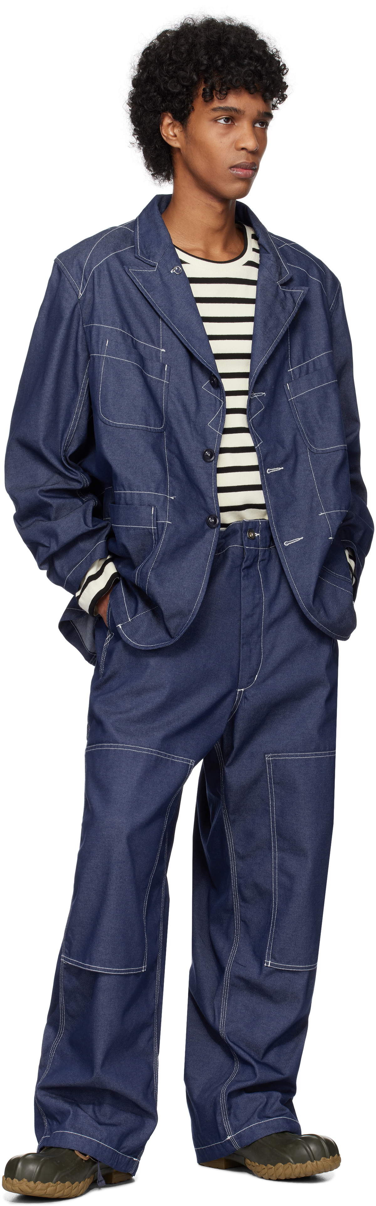 Blue Painter Skinny Jeans