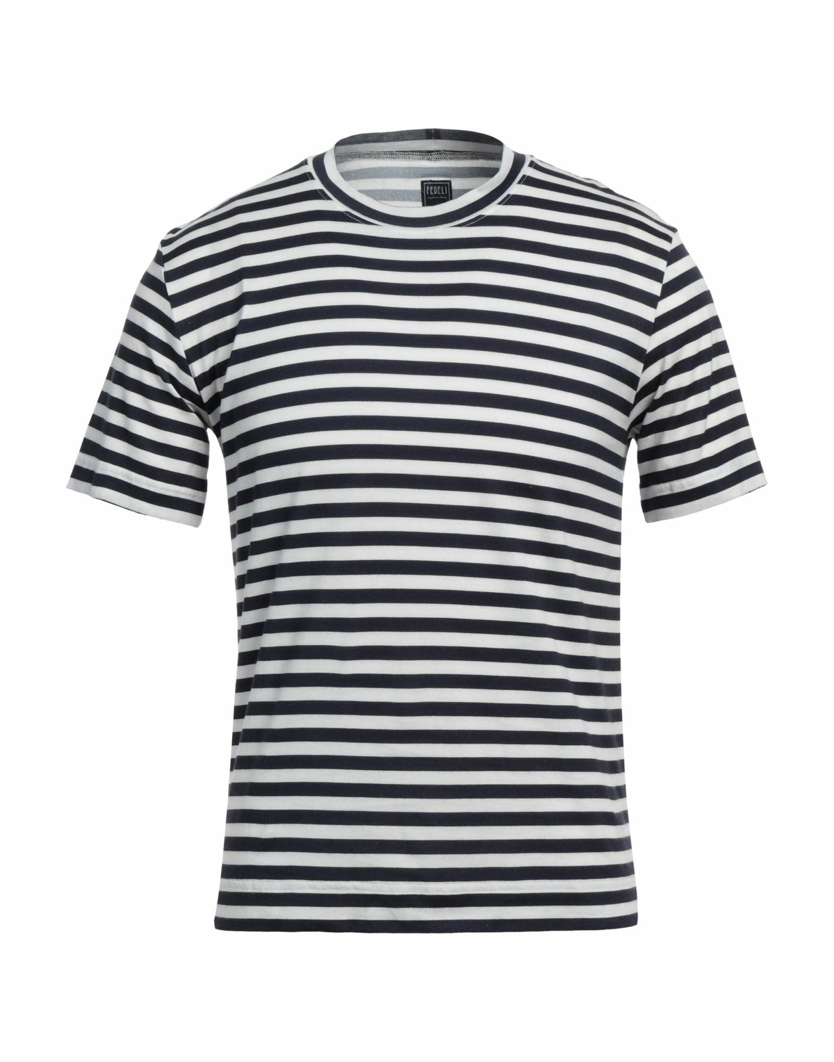 Fedeli Mens T-shirt in Midnight blue