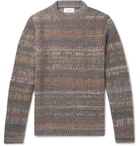 Mr P. - Space-Dyed Mélange Knitted Sweater - Men - Gray